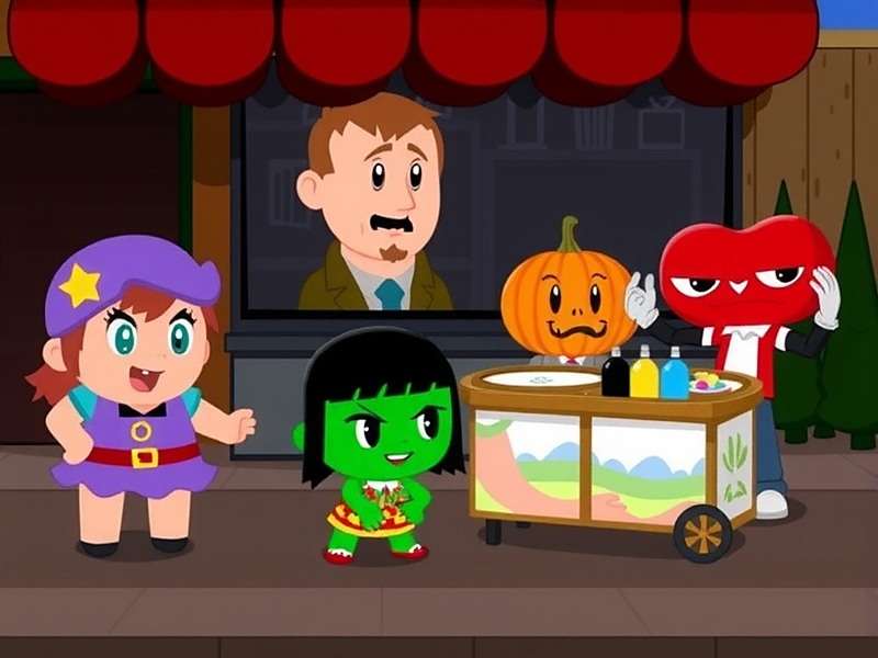 Red Hot Pepper Rush characters including Raj and various vendors