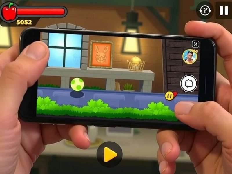 Red Hot Pepper Rush on mobile device showing gameplay